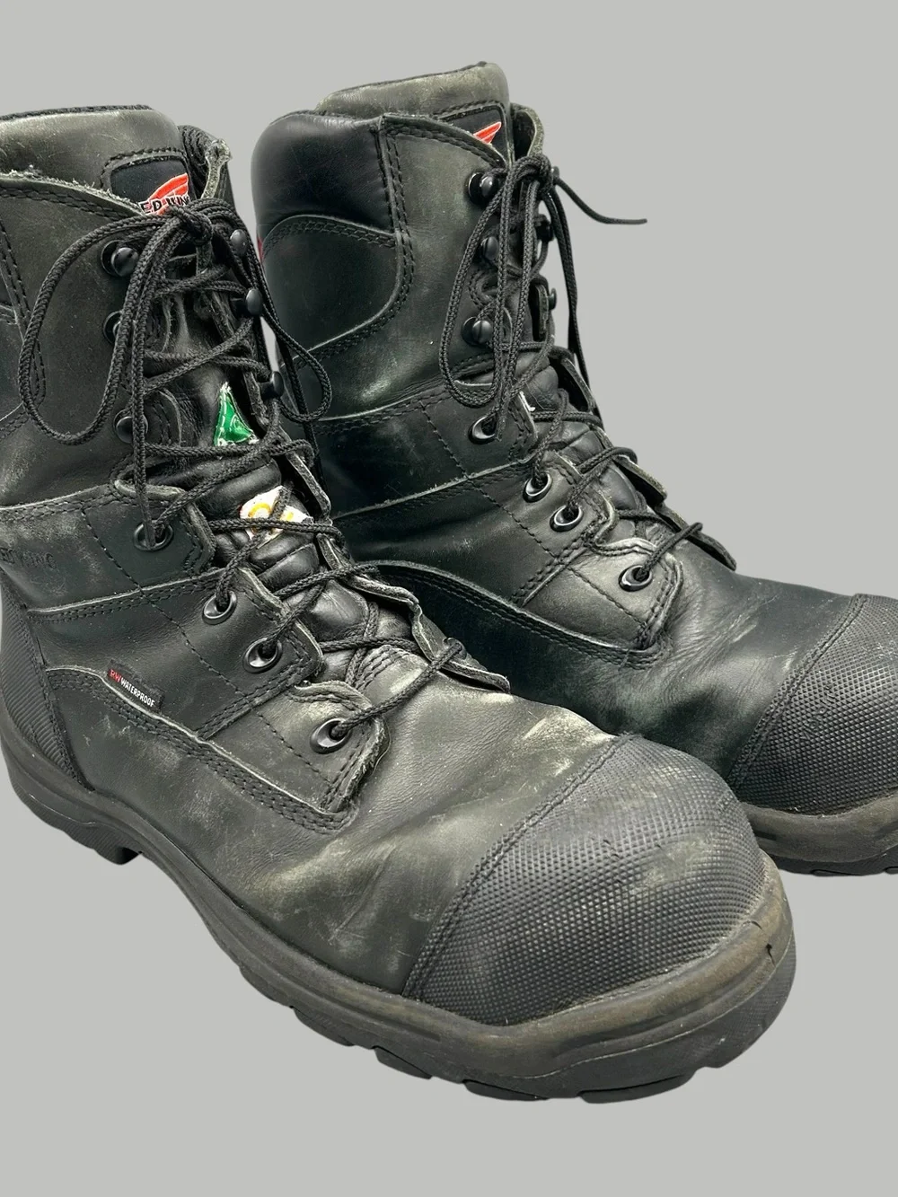 Red Wing Shoes Black Steel-Toe Work Boots 3512 Men’s Size 11.5D